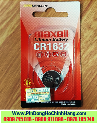 Pin Maxell CR1632 1BS PRO